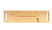 Полочка для ванной Besco Coma 85х22 см бамбуковое дерево PW-CO-85