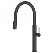 Смеситель для кухни Gessi Flessa под фильтр с выдвижной лейкой матовый черный 60822#299