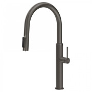 Смеситель для кухни Gessi Cesello под фильтр с выдвижной лейкой черный металл брашированный 60826#707
