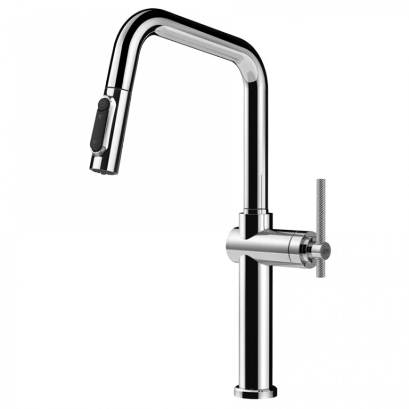 Смеситель для кухни Gessi Habito под фильтр с выдвижной лейкой хром 60852#031