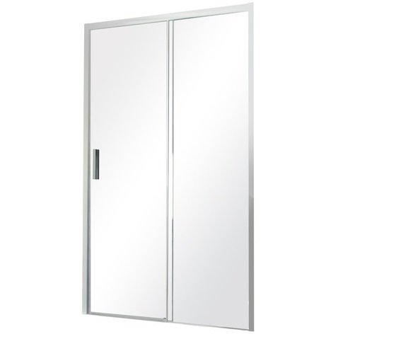 Душові двері Besco Actis 120х195 см розсувна глянсовий хром/прозоре скло DA-120