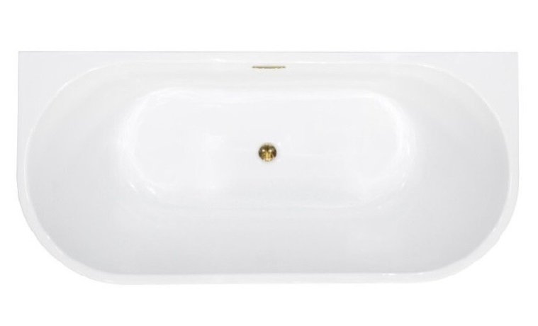 Ванна акриловая Besco Vica New 170х80 см с сифоном клик-клак хром глянцевый белый #WAS-170VN