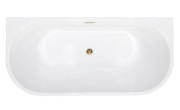 Ванна акрилова Besco Vica New 170х80 см із сифоном клік-клак хром глянсовий білий #WAS-170VN