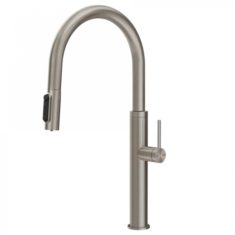 Смеситель для кухни Gessi Flessa под фильтр с выдвижной лейкой нержавеющая сталь полированная 60822#239