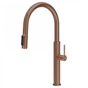 Смеситель для кухни Gessi Cesello под фильтр с выдвижной лейкой медь брашированная 60826#708