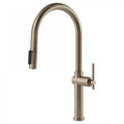 Смеситель для кухни Gessi Habito под фильтр с выдвижной лейкой нержавеющая сталь 60872#149