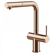 Смеситель для кухни Gessi Inedito под фильтр с выдвижной лейкой однорычажный медь 60572#030