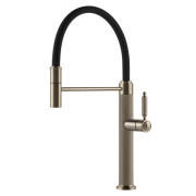 Смеситель для кухни Gessi Venti20 с выдвижной лейкой однорычажный нержавеющая сталь 60634#149