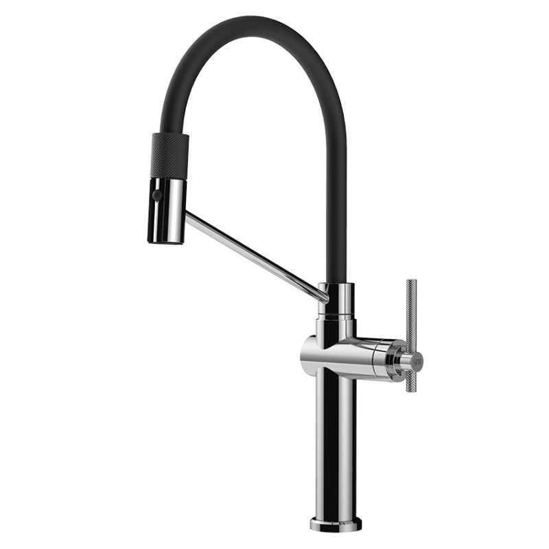 Змішувач для кухні Gessi Habito з висувною лійкою хром 60664#031