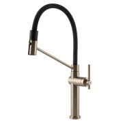 Смеситель для кухни Gessi Habito с выдвижной лейкой нержавеющая сталь 60664#149