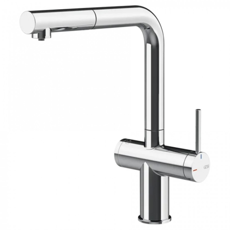 Змішувач для кухні Gessi Inedito під фільтр з висувною лійкою одноважільний хром 60572#031