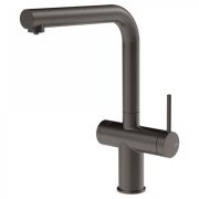 Змішувач для кухні Gessi Inedito під фільтр одноважільний чорний метал браширований 60571#707