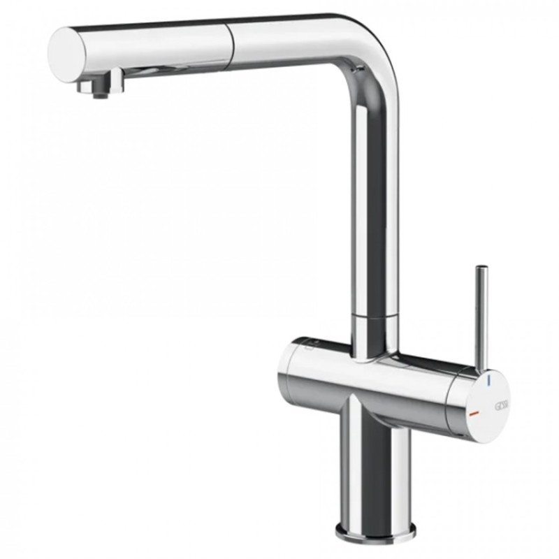 Смеситель для кухни Gessi Inedito под фильтр с выдвижной лейкой однорычажный хром 60572#031