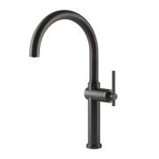 Смеситель для кухни Gessi Habito однорычажный черный металл брашированный 60670#707