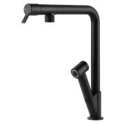Смеситель для кухни Gessi Fisso с выдвижной лейкой матовый черный 60640#299