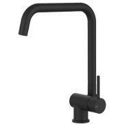 Смеситель для кухни Gessi Oxygene однорычажный под окно слаживающийся матовый черный 50311#299