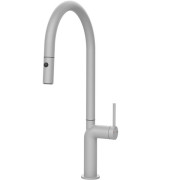 Смеситель для кухни Gessi Stelo однорычажный с выдвижной лейкой матовый белый 60303#279