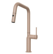 Смеситель для кухни Gessi Stelo с выдвижной лейкой однорычажный матовая пудра 60307#275