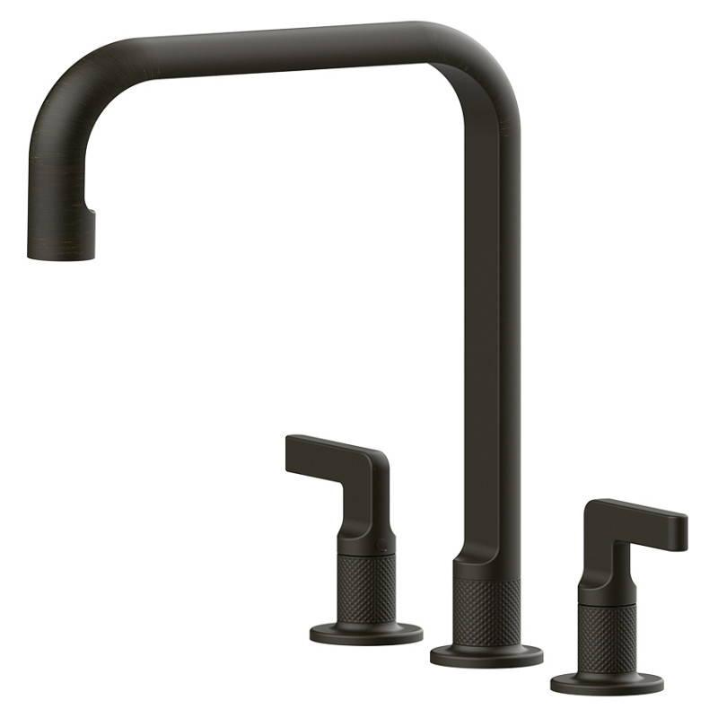Смеситель для кухни Gessi Inciso на 3 отверстия состаренная бронза 58701#187