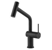 Змішувач для кухні Gessi Inedito з витяжною лійкою матовий чорний 60425#299
