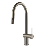 Змішувач для кухні Gessi Inedito з висувною лійкою нержавіюча сталь 60413#149