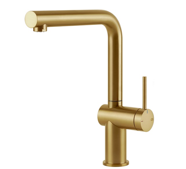 Змішувач для кухні Gessi Inedito одноважільний золото брашоване 60431#716