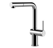 Змішувач для кухні Gessi Inedito з висувною лійкою одноважільний хром 60433#031