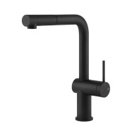 Змішувач для кухні Gessi Inedito з висувною лійкою матовий чорний 60433#299