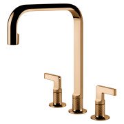 Смеситель для кухни Gessi Inciso на 3 отверстия бронза 58701#735