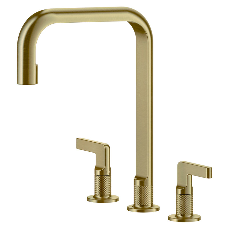 Смеситель для кухни Gessi Inciso на 3 отверстия латунь брашированная 58701#727