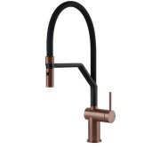 Смеситель для кухни Gessi Inedito с вытяжной лейкой медь брашированная 60429#708