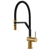 Змішувач для кухні Gessi Inedito з витяжною лійкою золото брашоване 60429#716