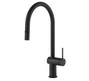 Смеситель для кухни Gessi Inedito с выдвижной лейкой матовый черный 60413#299