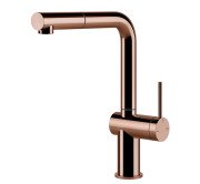 Змішувач для кухні Gessi Inedito з висувною лійкою мідь 60433#030