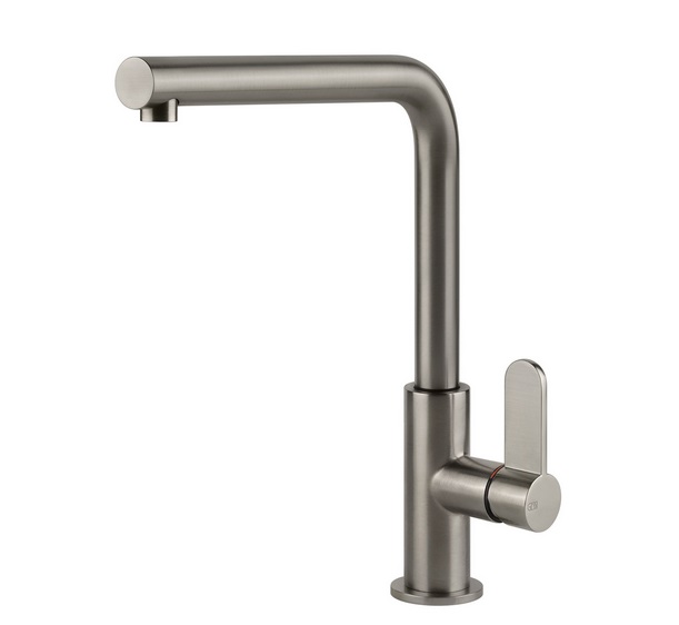 Смеситель для кухни Gessi Acciaio однорычажный нержавеющая сталь полированная 60538#239