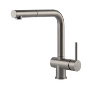 Смеситель для кухни Gessi Acciaio c выдвижной лейкой нержавеющая сталь полированная 60598#239