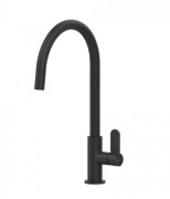 Смеситель для кухни Gessi Helium с выдвижной лейкой матовый черный 60077#299
