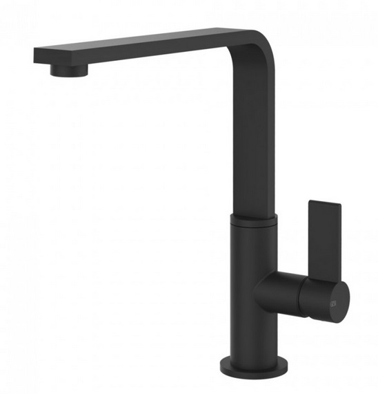 Смеситель для кухни Gessi Helium однорычажный матовый черный 17015#299