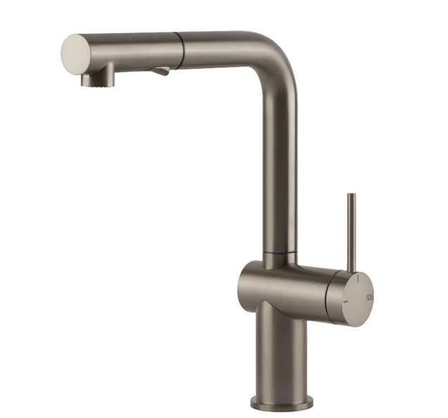 Смеситель для кухни Gessi Inedito с выдвижной лейкой нержавеющая сталь 60435#149