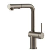 Змішувач для кухні Gessi Inedito з висувною лійкою нержавіюча сталь 60435#149