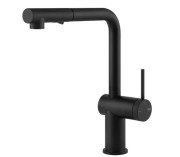 Смеситель для кухни Gessi Inedito с выдвижной лейкой матовый черный 60478#299