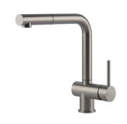 Змішувач для кухні Gessi Acciaio c висувною лійкою нержавіюча сталь полірована 60598#239