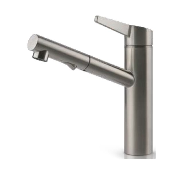 Змішувач для кухні Gessi Acciaio c висувною лійкою нержавіюча сталь полірована 60636#239