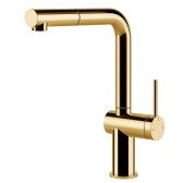 Смеситель для кухни Gessi Inedito с выдвижной лейкой золото 60433#246