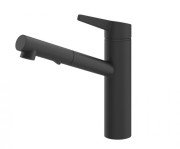 Смеситель для кухни Gessi Thalium с выдвижной лейкой матовый черный 60536#299