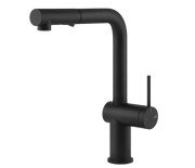 Смеситель для кухни Gessi Inedito с выдвижной лейкой матовый черный 60435#299