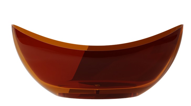 Ванна Besco Axya 180x80 см з сифоном клік-клак хром ResiCast Earth Rust #WAA-180-ERC