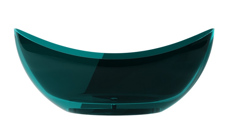 Ванна Besco Axya 180х80 см с сифоном клик-клак хром ResiCast Ocean Breeze #WAA-180-OBC