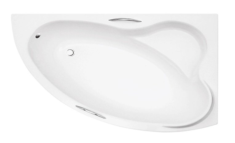 Ванна акрилова Besco Ada 140х90 см правостороння глянсовий білий #WAA-140-NP