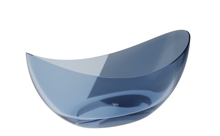 Ванна Besco Axya 180х80 см с сифоном клик-клак хром ResiCast Blue Wave #WAA-180-BWC